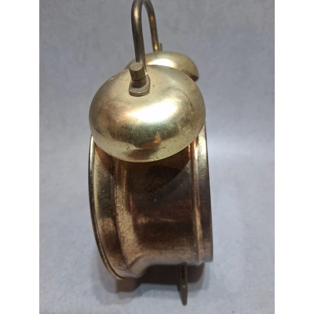 Advance Twin Bell Alarm Clock Gold Vintage Style Metal Loud Alarm Classic